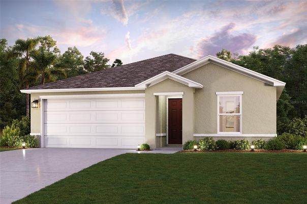 Attached, Exterior, Facade, Ranch