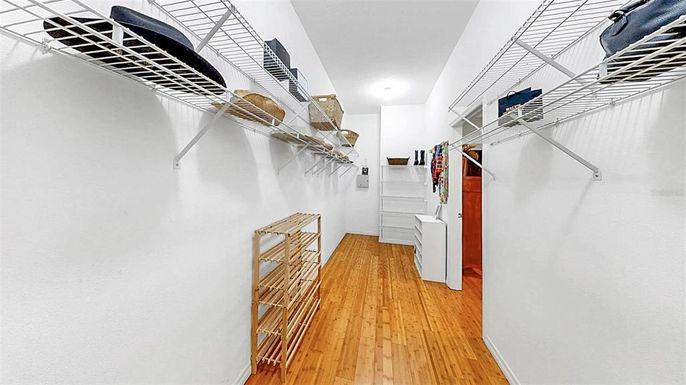 Interior, Recessed Lighting, Walk-in Closets, Wood Texture Flooring