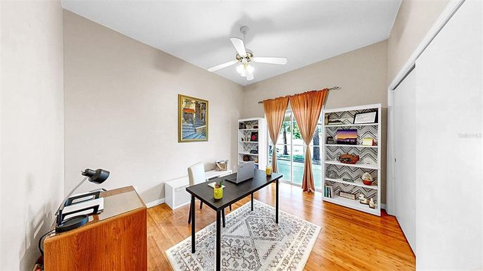Home Office, Interior, Wood Texture Flooring