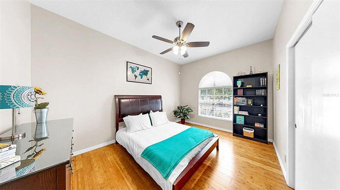 Bedroom, Interior, Wood Texture Flooring
