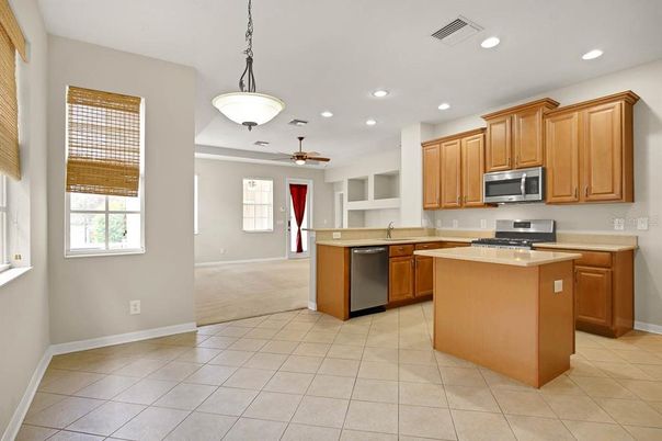 Interior, Kitchen, Pendant Lights, Recessed Lighting, Stainless Steel Appliances