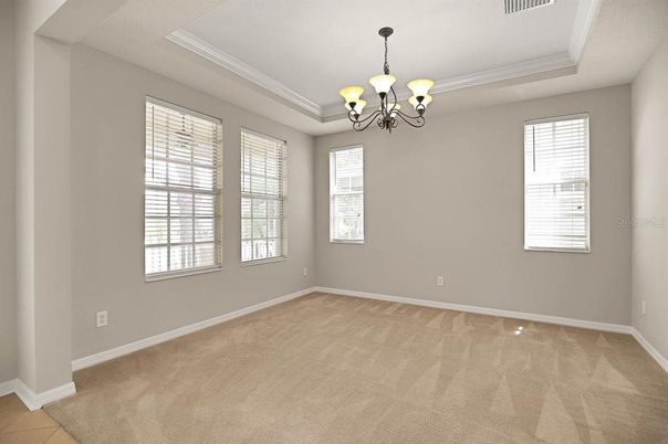 Chandelier, Empty room, Interior