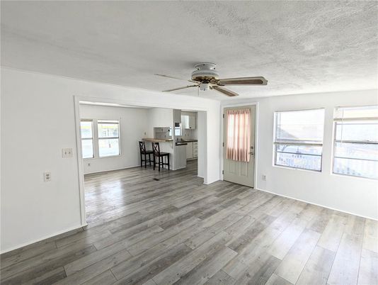 Empty room, Interior, Kitchen, Wood Texture Flooring