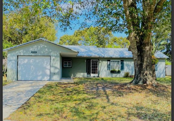Attached, Backyard, Detached Garage, Exterior, Facade, Ranch