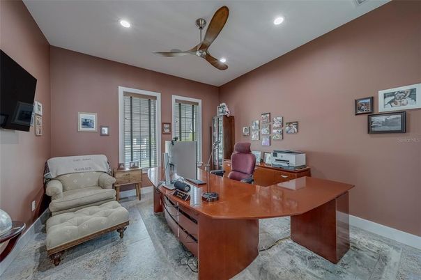 Home Office, Interior, Recessed Lighting