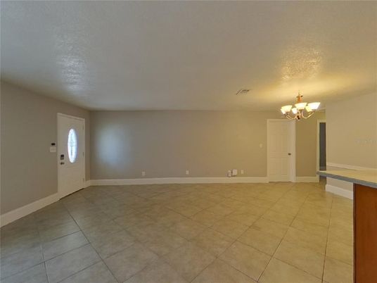 Chandelier, Empty room, Interior