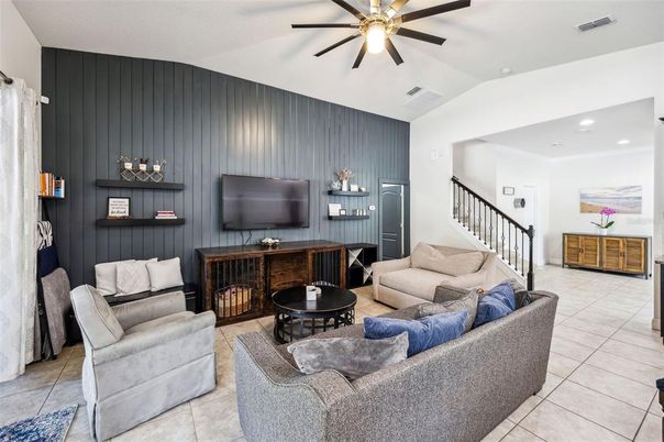 Interior, Living room, Recessed Lighting