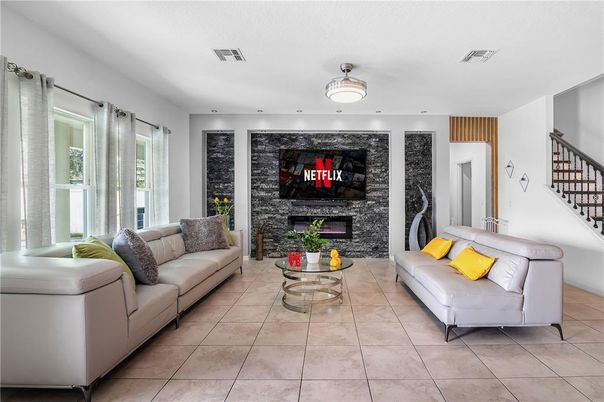 Fireplace, Interior, Living room, Stone Walls