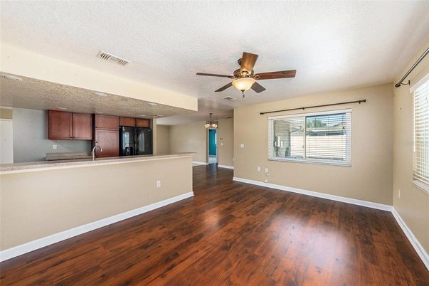 Empty room, Interior, Kitchen, Wood Texture Flooring