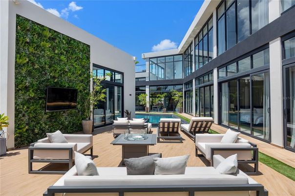 Exterior, Pool, Wood Texture Flooring