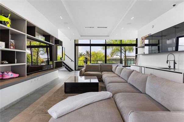 Interior, Living room, Recessed Lighting
