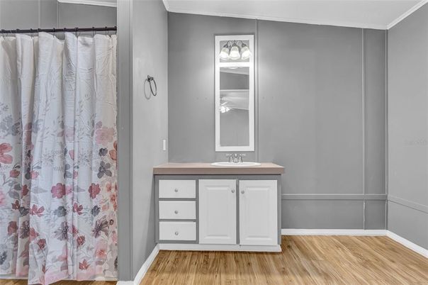 Bathroom, Interior, Wood Texture Flooring