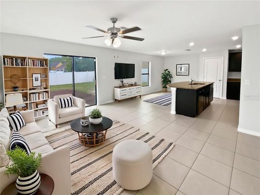 Interior, Kitchen, Living room, Recessed Lighting