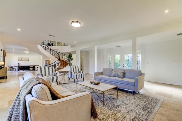 Interior, Living room, Recessed Lighting