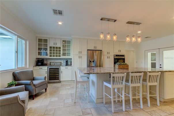Interior, Kitchen, Pendant Lights, Recessed Lighting, Stainless Steel Appliances