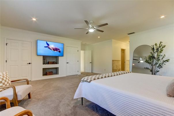Bedroom, Interior, Recessed Lighting