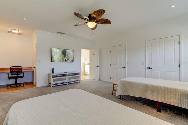 Bedroom, Home Office, Interior, Recessed Lighting