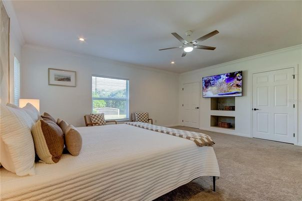 Bedroom, Interior, Recessed Lighting