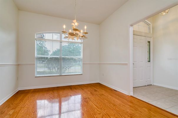 Chandelier, Empty room, Interior, Wood Texture Flooring