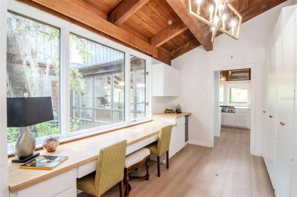 Home Office, Interior, Wooden Beams, Wooden Ceilings, Wood Texture Flooring