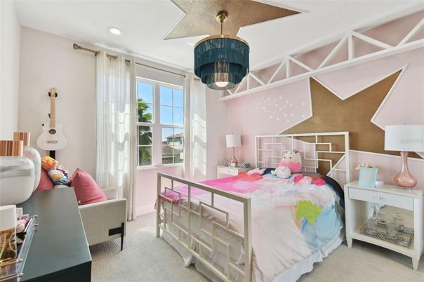 Bedroom, Chandelier, Interior, Recessed Lighting