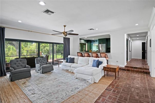 Interior, Living room, Recessed Lighting