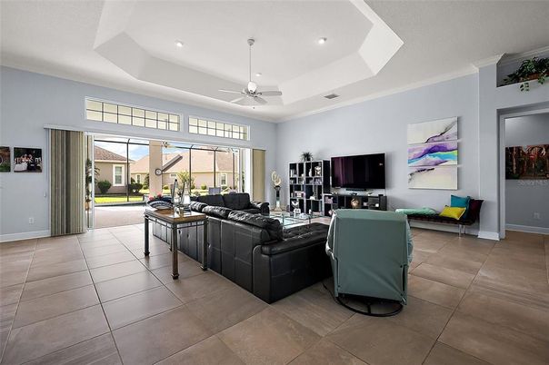 Interior, Living room, Recessed Lighting