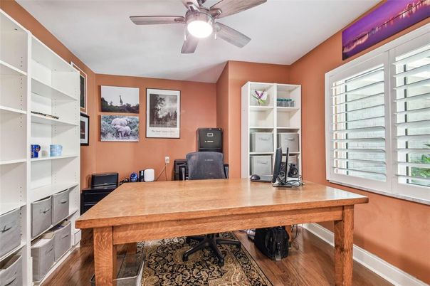 Home Office, Interior, Wood Texture Flooring