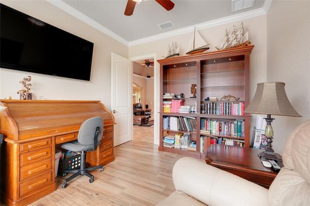 Home Office, Interior, Wood Texture Flooring
