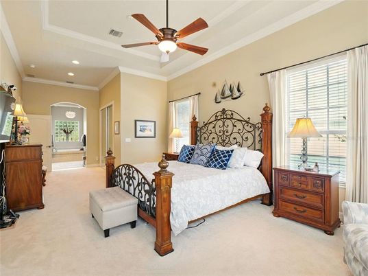 Bedroom, Interior, Recessed Lighting
