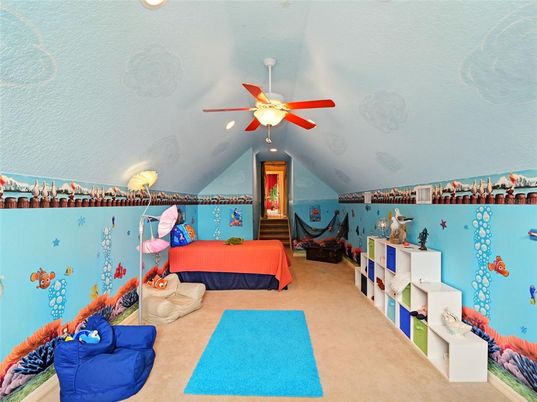 Bedroom, Interior, Recessed Lighting