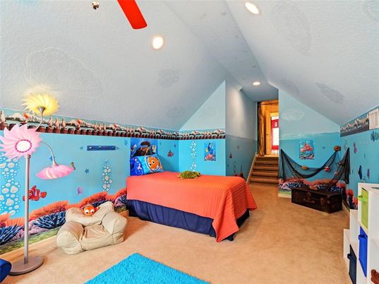 Bedroom, Interior, Recessed Lighting