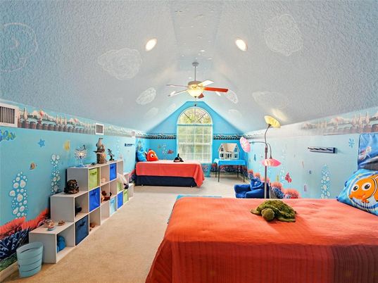 Bedroom, Interior, Recessed Lighting