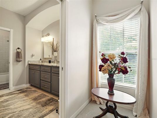Bathroom, Interior, Wood Texture Flooring