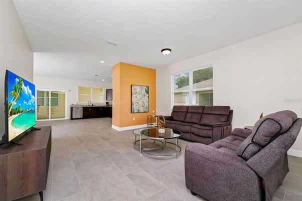 Interior, Kitchen, Living room, Recessed Lighting