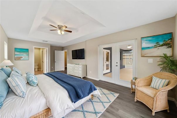 Bedroom, Interior, Wood Texture Flooring
