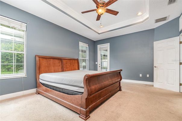 Bedroom, Interior, Recessed Lighting
