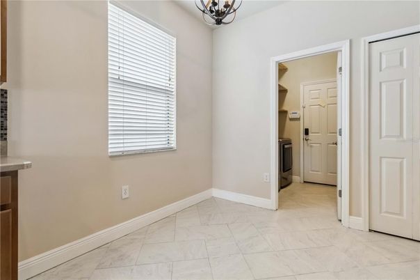 Empty room, Interior, Marble, Pendant Lights, Washer