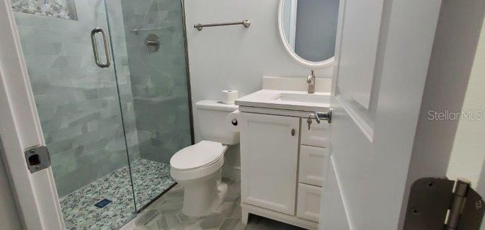 Bathroom, Glass Shower, Interior
