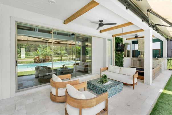 Interior, Living room, Wooden Beams