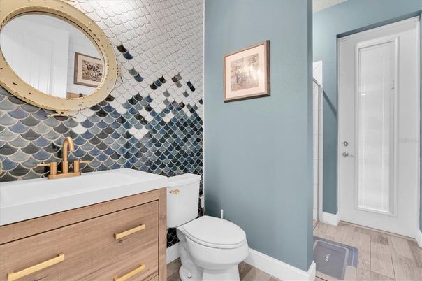 Bathroom, Interior, Wood Texture Flooring