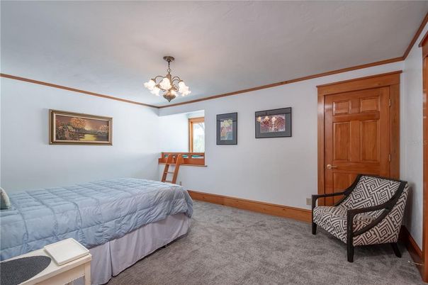 Bedroom, Chandelier, Interior