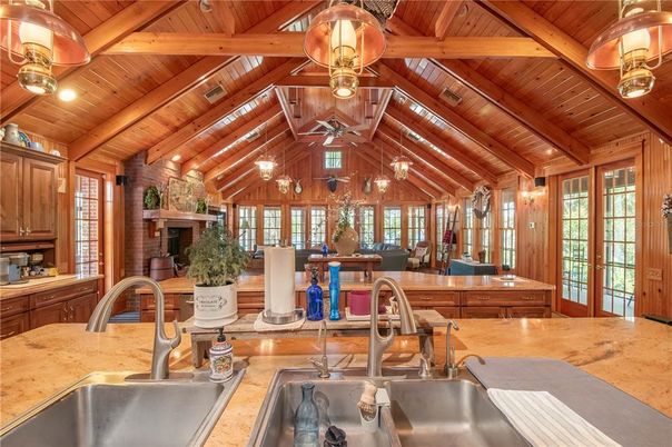 Dining room, Fireplace, Interior, Kitchen, Wooden Beams, Wooden Ceilings