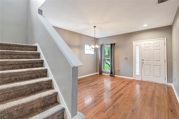Interior, Pendant Lights, Recessed Lighting, Wood Texture Flooring