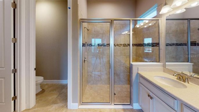 Bathroom, Glass Shower, Interior