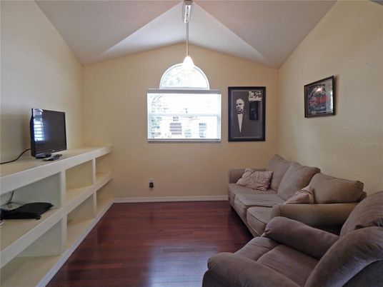 Interior, Living room, Pendant Lights, Wood Texture Flooring