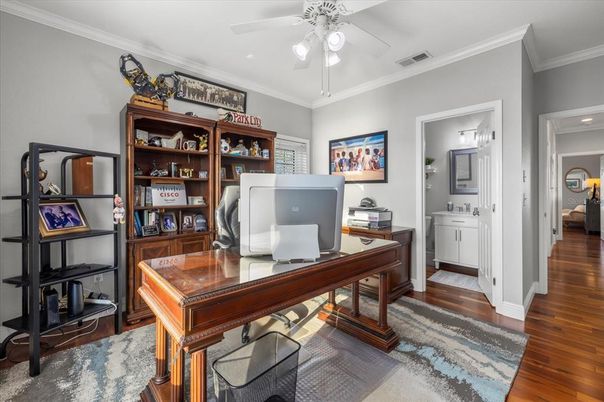 Home Office, Interior, Wood Texture Flooring