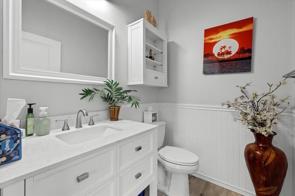 Bathroom, Interior, Wood Texture Flooring