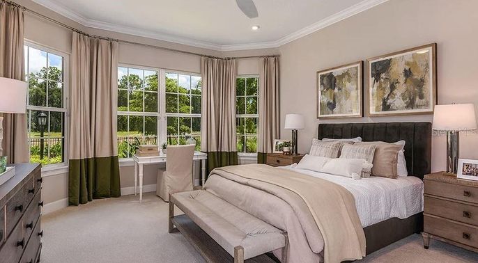 Bedroom, Home Office, Interior, Recessed Lighting