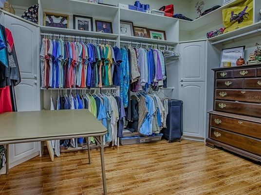 Interior, Walk-in Closets, Wood Texture Flooring